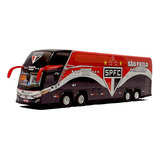 Ônibus Em Miniatura Time São Paulo Futebol Clube 30cm