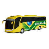 Onibus Miniatura Brinquedo Iveco Brasil Copa Do Mundo Brinde