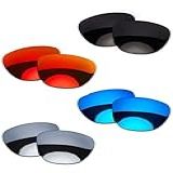 OOWLIT 4 Pares De Lentes De óculos De Sol De Substituição Compatíveis Com Oakley Frogskins OO9013 Polarizadas