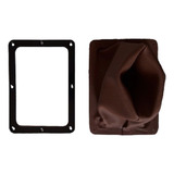 Opala Kit De Aro Preto E Coifa Marrom Para Console 79 A 82