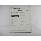 Operating Instructions Panasonic Vhs Nv l21 Px