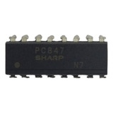 Optoacoplador Pc847 16 Pinos Régua Com 24 Peças