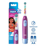 Oral-b Escova De Dentes Elétrica Disney Princess Rosa 1.5v