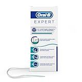Oral B Expert- Super Floss- Limpeza Ideal Para Ortodontia- Coroas- Prótese- Pontes E Espaços Interdentais- Diferentes Trechos E Texturas- 50 Unidades