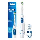 Oral b Power Precision Clean Escova De Dentes Elétrica Com 2 Pilhas Cor Branco E Azul