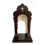 Oratório Capela Madeira Porta Imagem Santo Religioso Mdf N3d