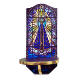 Oratório Capela Parede Imagem 25 A 30cm Vitral N s Aparecida