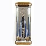 Oratório Redoma De Vidro Espalhada 47Cm De Altura Dourada