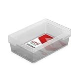 Ordene - Organizador De Gavetas- Tamanho Pequeno- Cor Cristal- Linha Utti