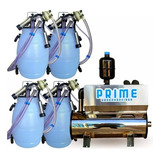 Ordenhadeira Inox Balde Ao Pé Bv 600 Motor 2cv 4 Conjuntos