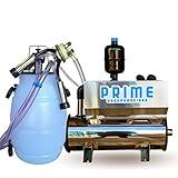 Ordenhadeira Mecânica Em Inox Bomba De Vacuo 450 Litros Motor 2 Cv 1 Conjunto De Ordenha Completo 110 