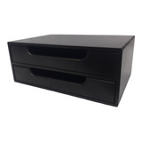 Organizador 2 Gavetas Preto