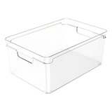 Organizador Clear Armário Multiuso Cozinha Dispensa 30x20x13 Cor Transparente