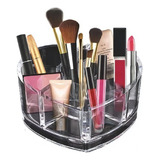 Organizador Cosmeticos Esmalte Acrilico Coracao Com 8 Div