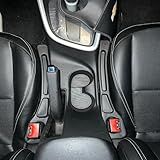 Organizador De Bancos De Carros Lateral- Para Celular- Porta Moedas- Guarda Trecos- Guarda Chaves E Com Trava No Cinto De Segurança -Preto-