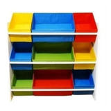 Organizador De Brinquedo Médio Colorido Kids montessoriano
