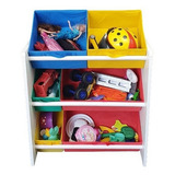 Organizador De Brinquedo Médio Colorido Kids montessoriano