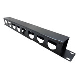 Organizador De Cabos Guia De Cabos P rack De Telecom 1u Cor Preto
