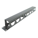 Organizador De Cabos Horizontal Fechado 1u P Racks 19
