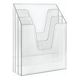 Organizador De Documentos Vertical Triplo Cristal Acrimet