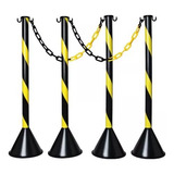 Organizador De Filas Pedestal Kit C 4 Pçs 4 Mts Correntes