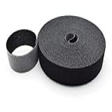 Organizador De Fio Dupla Face Fixação Rolo 5 Mts 20mm Abraçadeira Cabos Chicote Fios Fecho De Contato Preto 