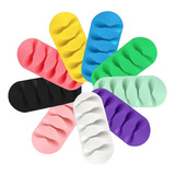 Organizador De Fios E Cabos Adesivo Silicone Mesa Com 3m 5x1