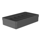 Organizador De Gavetas Colmeia Organizadora Para Camisetas L Cor Chumbo