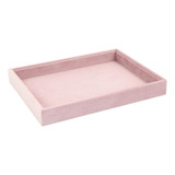 Organizador De Jóias Recipientes De Bandeja Rosa