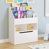 Organizador De Livros Com Baú Kiara 100 Mdf Infantil 