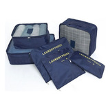 Organizador De Mala De Bagagem Viagem Kit 6 Necessaire Bolsa