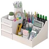 Organizador De Mesa Com Gaveta Porta Treco Multiuso