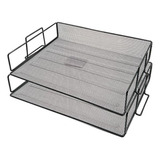 Organizador De Mesa Gaveta Porta Arquivo Em Metal Empilhável
