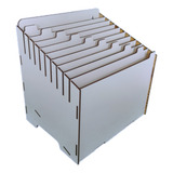 Organizador De Mesa Para Prontuário Médico 10 Baias Branco