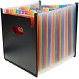Organizador De Pasta De Arquivo Expansível A4 13 Pockets Organizador De Documentos Organizador De Arquivos Sanfonado Pasta Expansível De Caixa De Arquivo Portátil Pastas Sanfonadas De Mesa Multicor