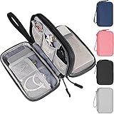 Organizador Eletrônico Bolsa Organizadora De Cabos De Viagem Acessórios Eletrônicos Bolsa De Transporte Portátil à Prova D água Para Cabo Cabo Carregador Telefone USB Disco Rígido Cartão SD Fone De Ouvido Preto 