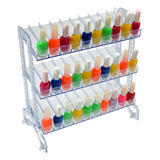 Organizador Expositor Display E Porta Esmaltes Inquebrável Cor Transparente