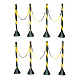 Organizador Filas Pedestal 8 Peças 20m Corrente Plástica