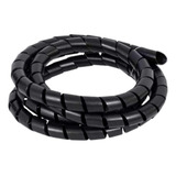 Organizador Fios Cabo Espiral Spiraduto 3 4 Preto 10 Metros