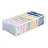 Organizador Gaveta Roupa Cristal Premium G 40x25x10 Cor Viés Branco
