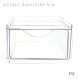 Organizador Gaveteiro Acrílico Transparente Premium