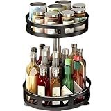 Organizador Giratório 360 Graus Multiuso - Bandeja Rotativa Para Cozinha- Despensa- Banheiro E Escritório - Compacto- Versátil E Prático Para Organização Do Dia A Dia - MJ BRANDS