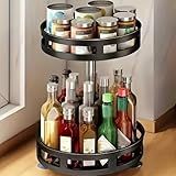Organizador Giratório Multiuso 360- Com 2 Níveis-Preto