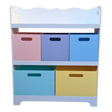 Organizador Infantil De Brinquedos 5 Gavetas Caixas Em Mdf