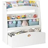 Organizador Infantil De Brinquedos E Livreiro Com Baú Liz 100 Mdf