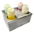 Organizador Inox Para 4 Bisnagas Com Cuba Porta Bisnaga