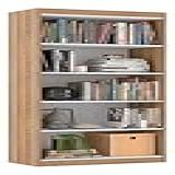 Organizador Livreiro Para Sala Escritório Space Nature Branco 