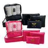 Organizador Mala De Mão 02kit 06 Peças Porta Objetos Prático