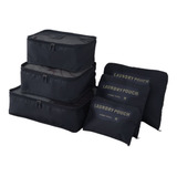 Organizador Mala Necessaire Kit 6 Pratico Look Roupas Viagem