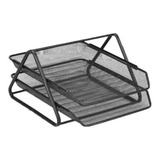 Organizador Mesa Escritório Bandeja Documento Papel A4 Metal